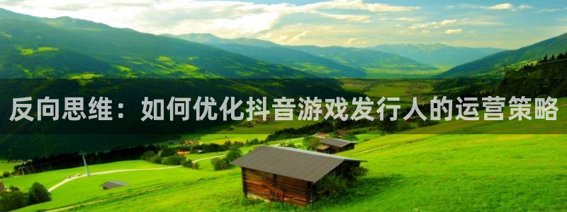 bg大游烟照片：反向思维：如何优化抖音游戏发行人的运营策略